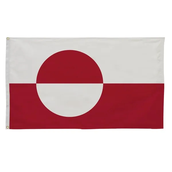 3' x 5' international flag with snow-white header and brass grommets.... from ASI 87188 Showdown Displays