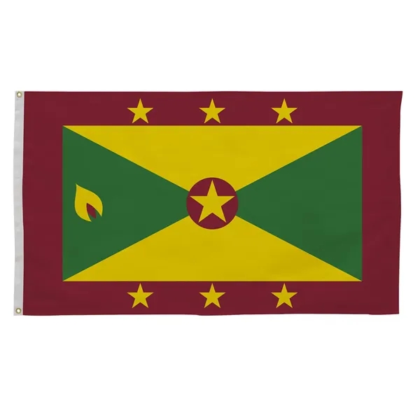 3' x 5' international flag with snow-white header and brass grommets.... from ASI 87188 Showdown Displays