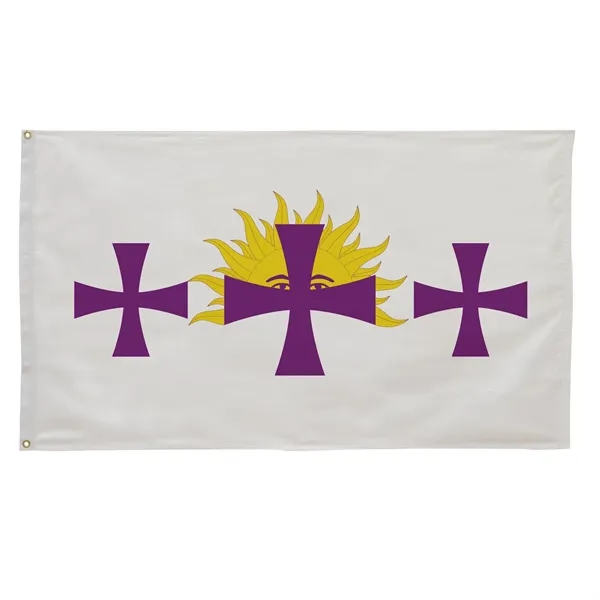 3' x 5' international flag with snow-white header and brass grommets.... from ASI 87188 Showdown Displays