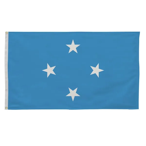 3' x 5' international flag with snow-white header and brass grommets.... from ASI 87188 Showdown Displays