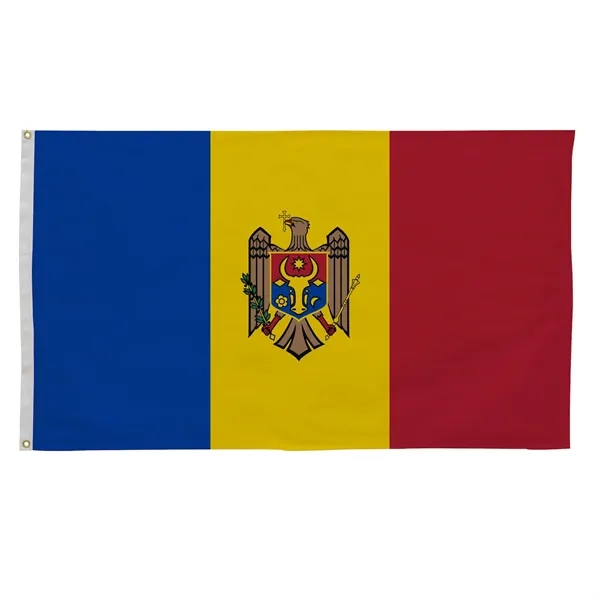 3' x 5' international flag with snow-white header and brass grommets.... from ASI 87188 Showdown Displays