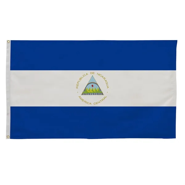 3' x 5' international flag with snow-white header and brass grommets.... from ASI 87188 Showdown Displays