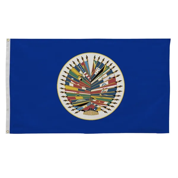 3' x 5' international flag with snow-white header and brass grommets.... from ASI 87188 Showdown Displays