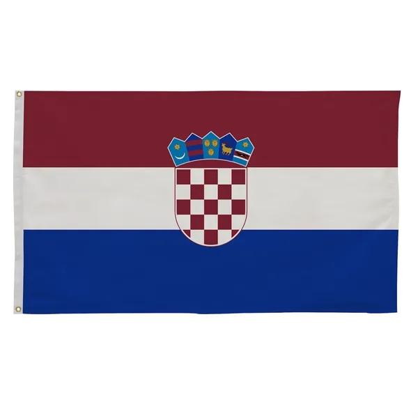 3' x 5' international flag with snow-white header and brass grommets.... from ASI 87188 Showdown Displays