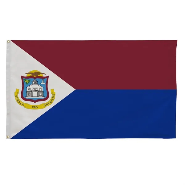 3' x 5' international flag with snow-white header and brass grommets.... from ASI 87188 Showdown Displays