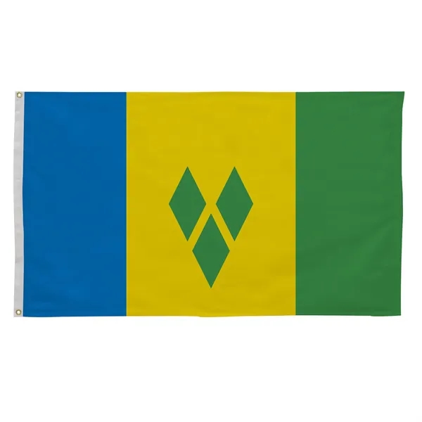 3' x 5' international flag with snow-white header and brass grommets.... from ASI 87188 Showdown Displays