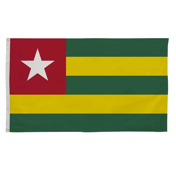 3' x 5' international flag with snow-white header and brass grommets.... from ASI 87188 Showdown Displays