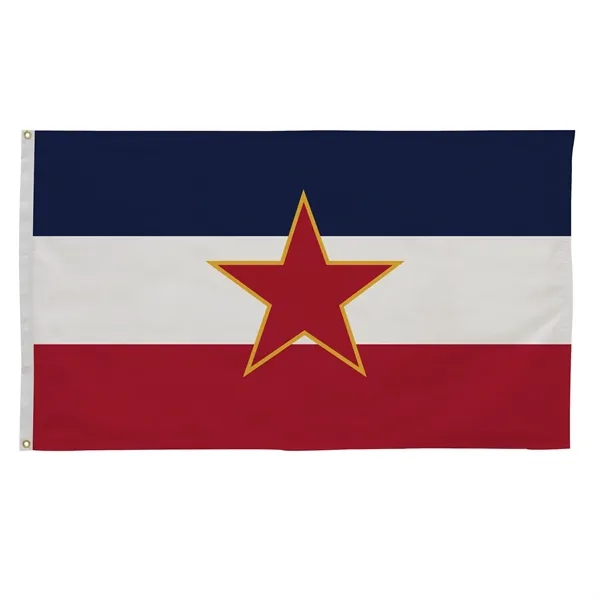 3' x 5' international flag with snow-white header and brass grommets.... from ASI 87188 Showdown Displays