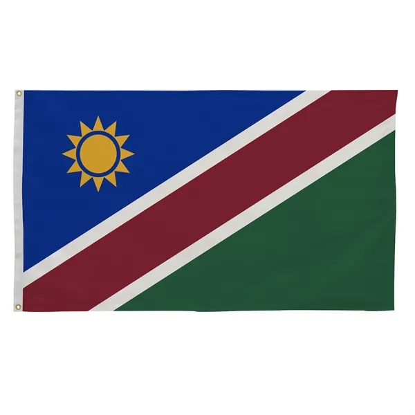 3' x 5' international flag with snow-white header and brass grommets.... from ASI 87188 Showdown Displays