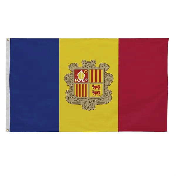 3' x 5' international flag with snow-white header and brass grommets.... from ASI 87188 Showdown Displays