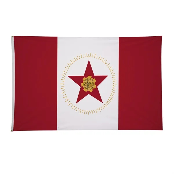 5' x 8' city flags made of nylon.... from ASI 87188 Showdown Displays