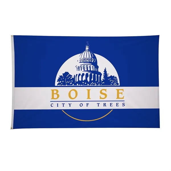 5' x 8' city flags made of nylon.... from ASI 87188 Showdown Displays