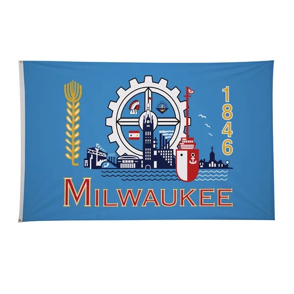 5' x 8' city flags made of nylon.... from ASI 87188 Showdown Displays