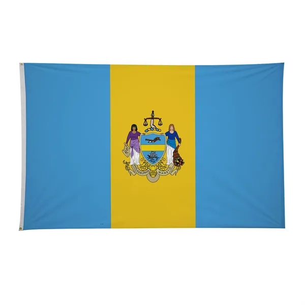 5' x 8' city flags made of nylon.... from ASI 87188 Showdown Displays