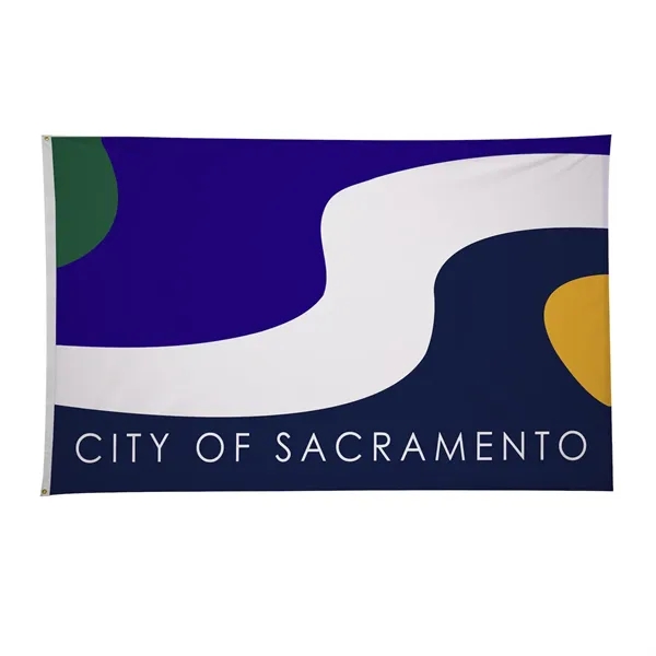 5' x 8' city flags made of nylon.... from ASI 87188 Showdown Displays