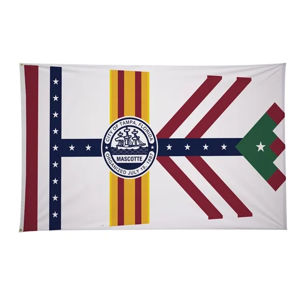 5' x 8' city flags made of nylon.... from ASI 87188 Showdown Displays
