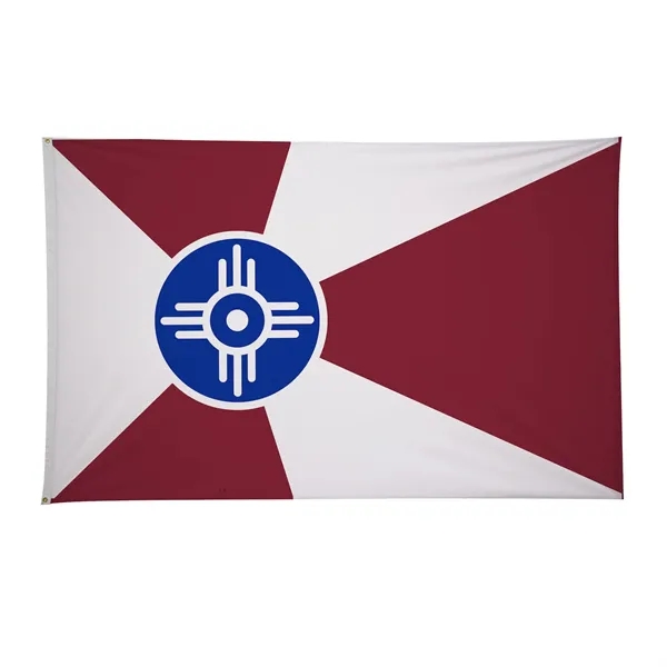 5' x 8' city flags made of nylon.... from ASI 87188 Showdown Displays