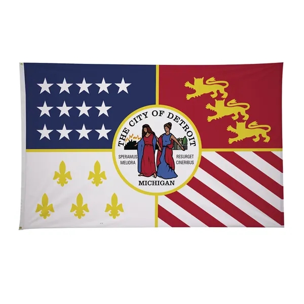 5' x 8' city flags made of nylon.... from ASI 87188 Showdown Displays