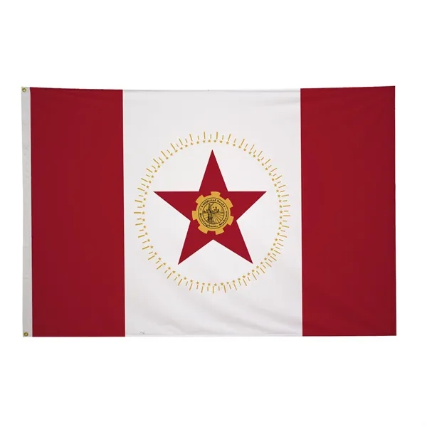 4' x 6' city flags made of nylon.... from ASI 87188 Showdown Displays