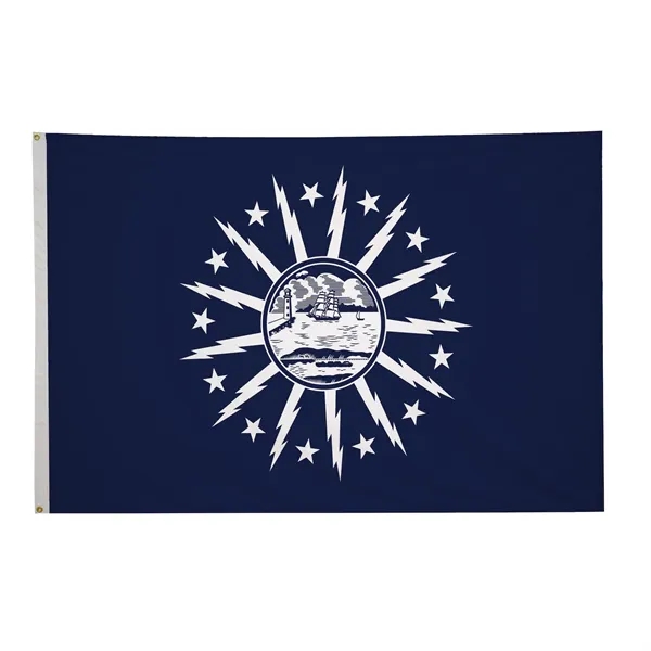 4' x 6' city flags made of nylon.... from ASI 87188 Showdown Displays