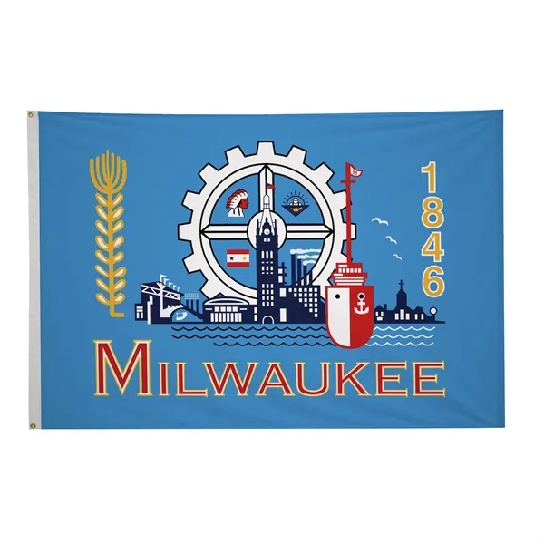 4' x 6' city flags made of nylon.... from ASI 87188 Showdown Displays