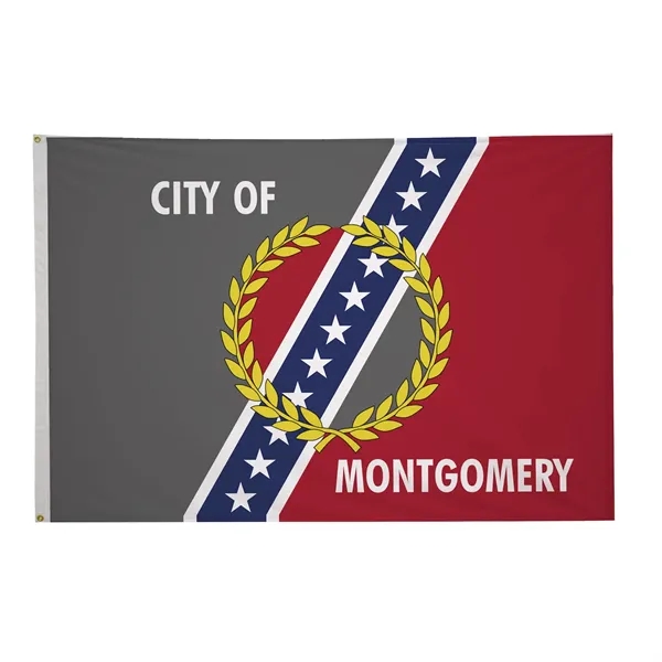 4' x 6' city flags made of nylon.... from ASI 87188 Showdown Displays