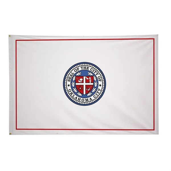 4' x 6' city flags made of nylon.... from ASI 87188 Showdown Displays