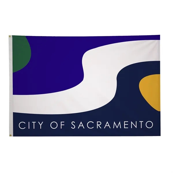 4' x 6' city flags made of nylon.... from ASI 87188 Showdown Displays