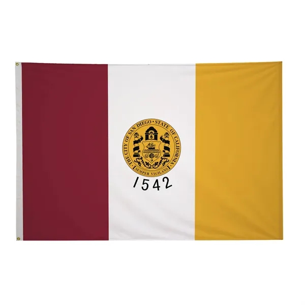 4' x 6' city flags made of nylon.... from ASI 87188 Showdown Displays