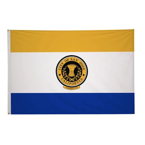 4' x 6' city flags made of nylon.... from ASI 87188 Showdown Displays