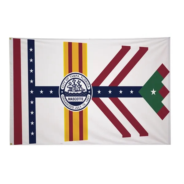 4' x 6' city flags made of nylon.... from ASI 87188 Showdown Displays