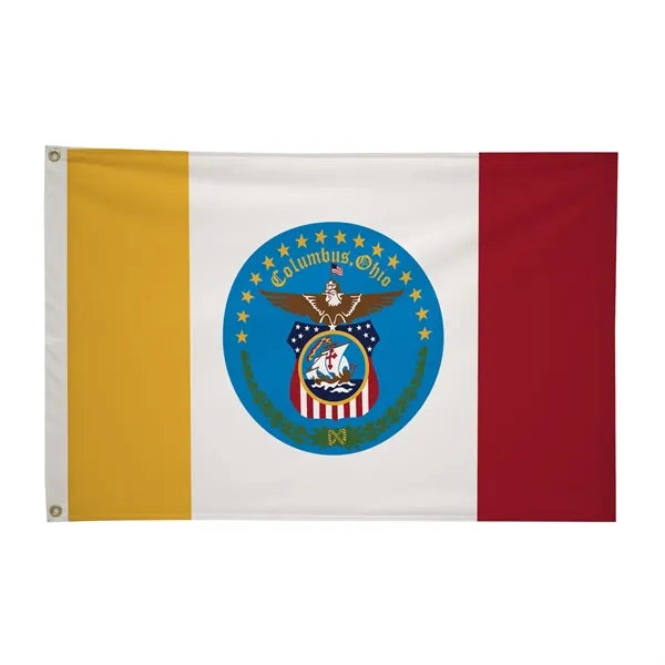 2' x 3' city flags made of nylon.... from ASI 87188 Showdown Displays