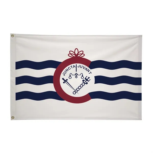 2' x 3' city flags made of nylon.... from ASI 87188 Showdown Displays