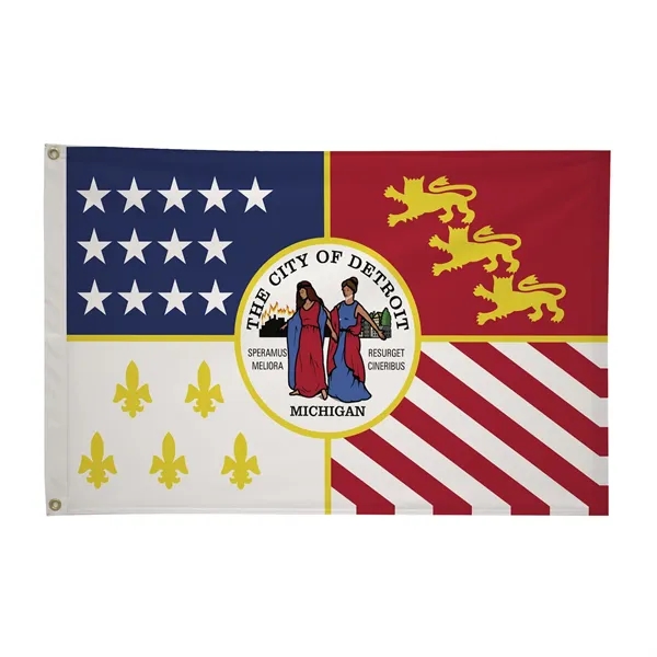 2' x 3' city flags made of nylon.... from ASI 87188 Showdown Displays
