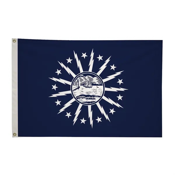 2' x 3' city flags made of nylon.... from ASI 87188 Showdown Displays