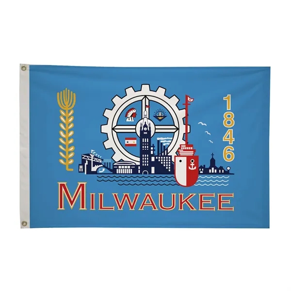2' x 3' city flags made of nylon.... from ASI 87188 Showdown Displays