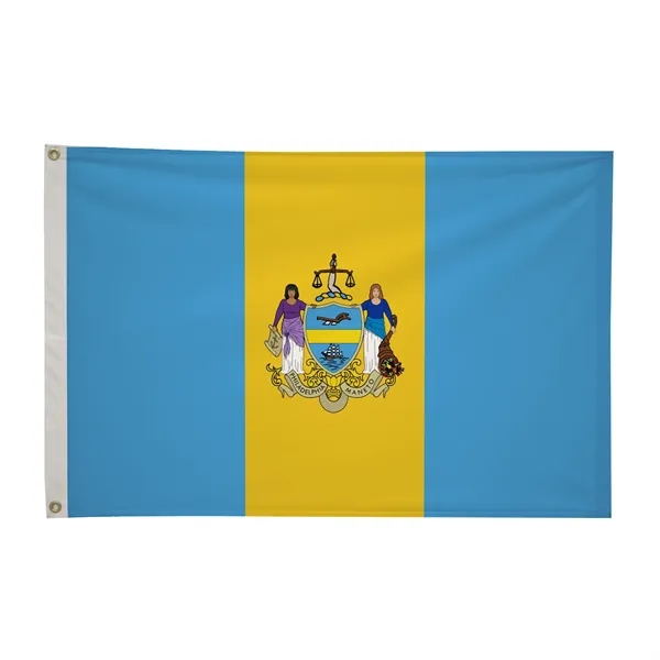 2' x 3' city flags made of nylon.... from ASI 87188 Showdown Displays