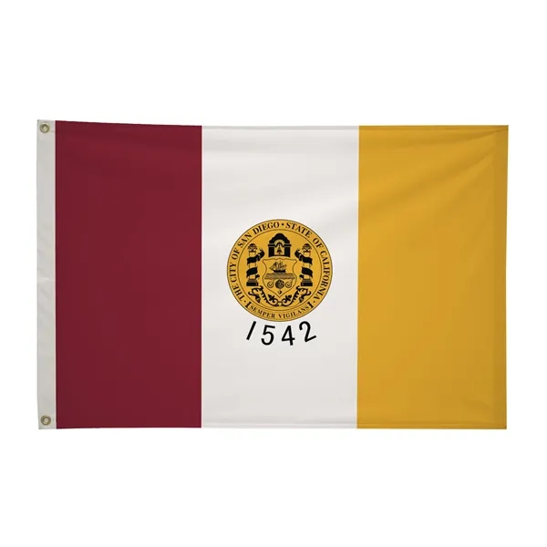 2' x 3' city flags made of nylon.... from ASI 87188 Showdown Displays