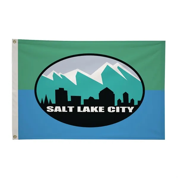 2' x 3' city flags made of nylon.... from ASI 87188 Showdown Displays