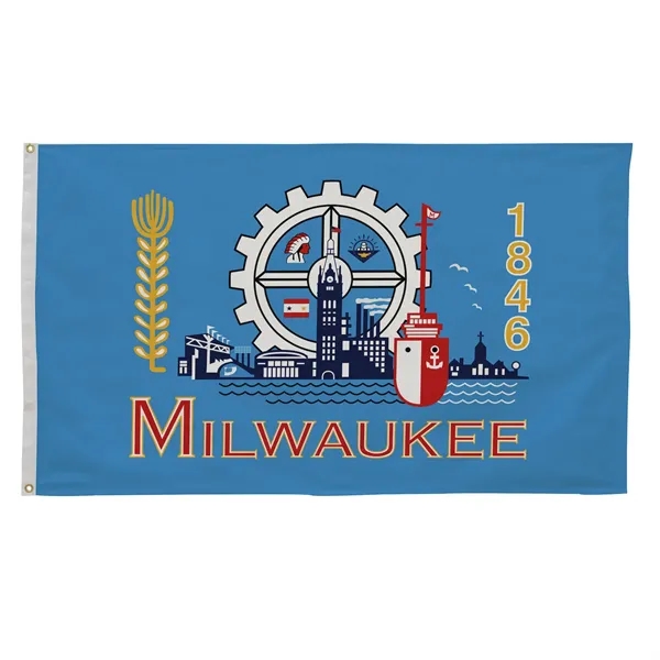 3' x 5' city flags made of nylon.... from ASI 87188 Showdown Displays