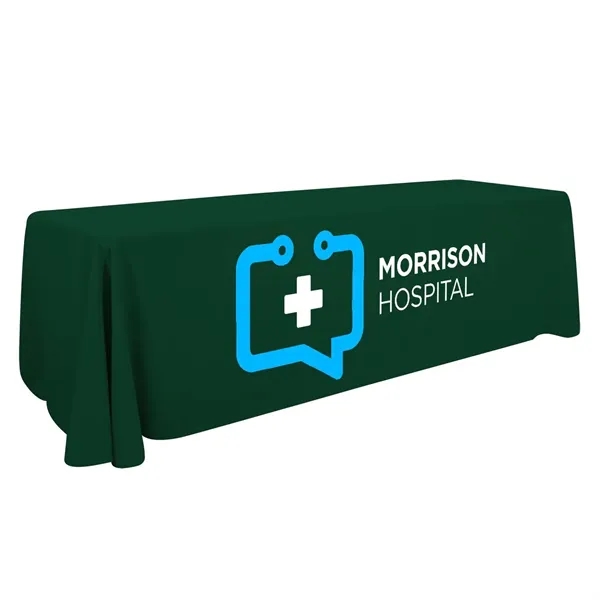8' economy table throw made of polyester poplin with 3 sides,... from ASI 87188 Showdown Displays