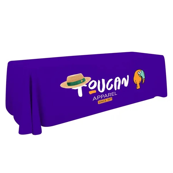 8' economy table throw made of polyester poplin with 3 sides,... from ASI 87188 Showdown Displays