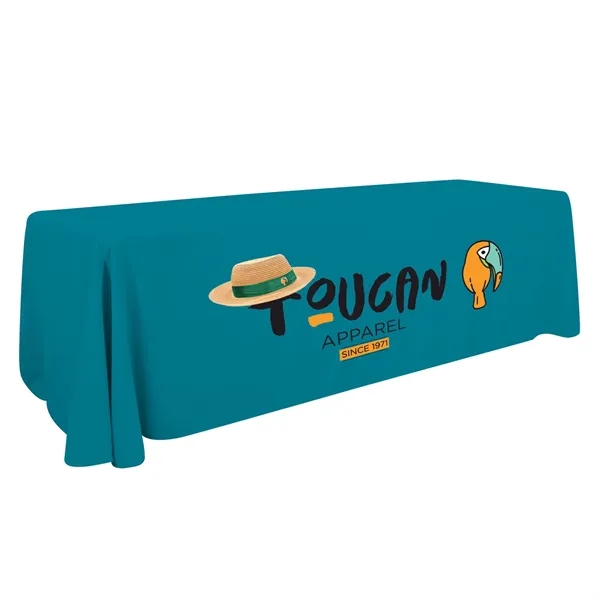 8' economy table throw made of polyester poplin with 3 sides,... from ASI 87188 Showdown Displays
