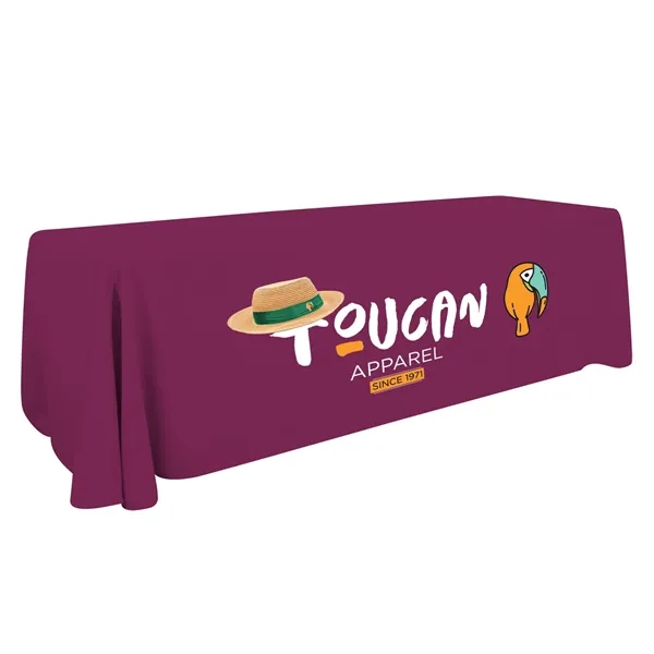 8' economy table throw made of polyester poplin with 3 sides,... from ASI 87188 Showdown Displays