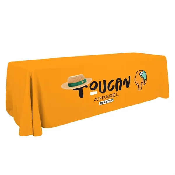 8' economy table throw made of polyester poplin with 3 sides,... from ASI 87188 Showdown Displays