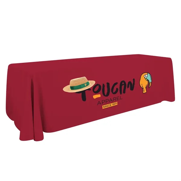 8' economy table throw made of polyester poplin with 3 sides,... from ASI 87188 Showdown Displays