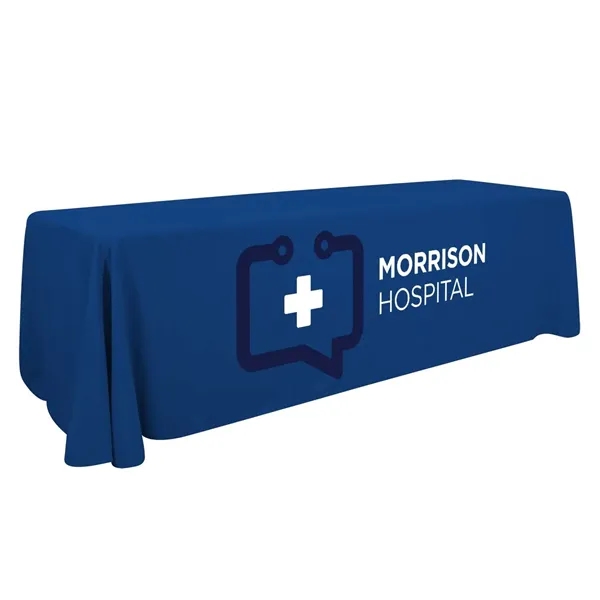8' economy table throw made of polyester poplin with 3 sides,... from ASI 87188 Showdown Displays