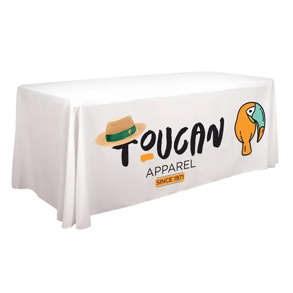 6' economy table throw made of polyester poplin with 3 sides,... from ASI 87188 Showdown Displays