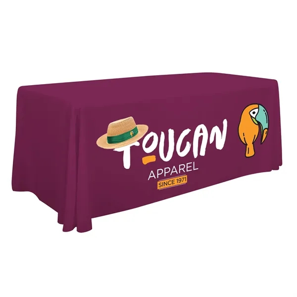6' economy table throw made of polyester poplin with 3 sides,... from ASI 87188 Showdown Displays
