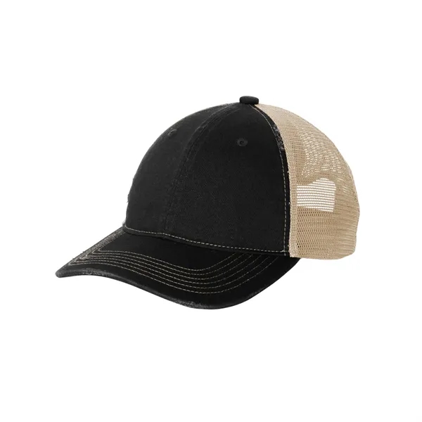 Distressed vintage-style mesh back cap with breathable comfort and snapback closure-ideal... from ASI 72657 Active Life Promo / Active Life